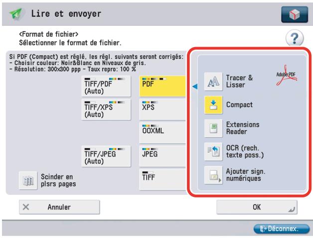CANON IMAGERUNNER ADVANCE C5030I - Sélectionner [Compact]  appuyer sur [OK]. - 1