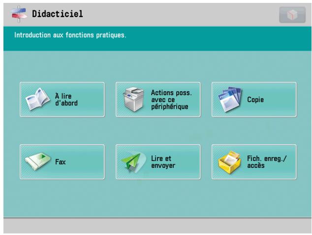 CANON IMAGERUNNER ADVANCE C5030I - Menu principal - 1