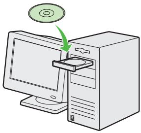 Canon iR1020/1024/1025 Installation par CD-ROM Cet écran vous permet d'installer des logiciels et autres éléments Selectonnez un menu sur le droite Installation Programmes supplémentaires Afficher les manuels Quitter