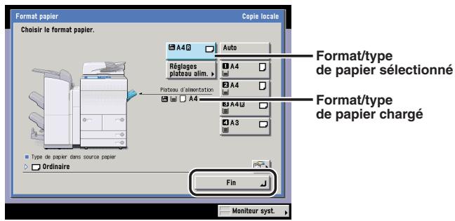 CANON IR5075 - Appuyer sur [Fin]. - 1