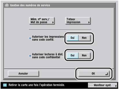 CANON IR5075 - Spécifier le mode voulu  appuyer sur [OK]. - 1