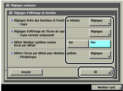 CANON IR5075 - Spécifier le mode voulu  appuyer sur [OK]. - 1