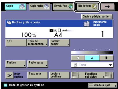 CANON IR5075 - Appuyer sur [Boite aux lettres]. - 1