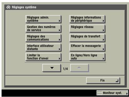 CANON IR5075 - Appuyer sur [Fin] plusieurs fois pour revenir à l'écran des fonctions de base. - 2
