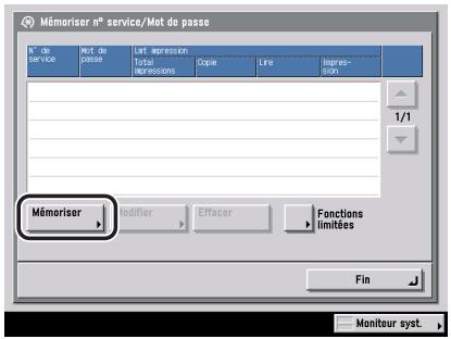 CANON IR5075 - Appuyer sur [Mémoriser]. - 1