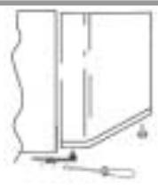 CANDY CFBD2450/2E & CFBD 2450/1E, CFBD2450-1E, CFBD2450/2E - Inverser le SENS d'ouverture des PORTES - 1