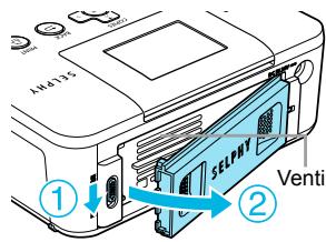 CANON SELPHY CP800 - Satta i batteriet - 3