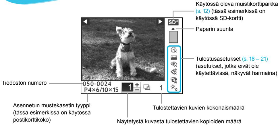 CANON SELPHY CP800 - Näytössa nakyvät tiedot - 1