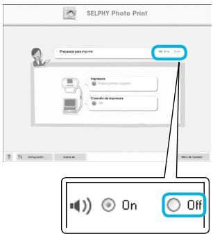 CANON SELPHY CP800 - Desactivación de la guía de audio - 1