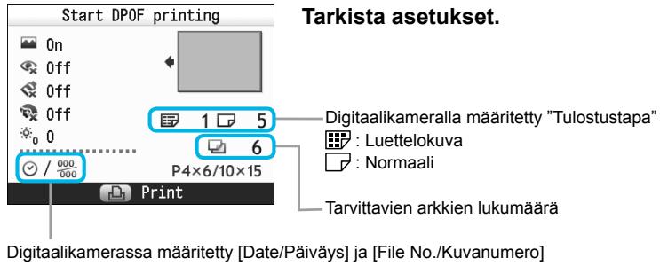 CANON SELPHY CP800 - Aseta muistikortti, joka sisältaä   DPOF-asetukset muistikorttipaikkaan. - 5