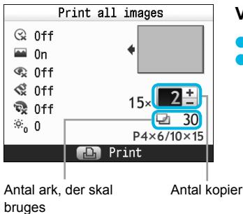 CANON SELPHY CP800 - Abn indstillingsskaermbilledet. - 2