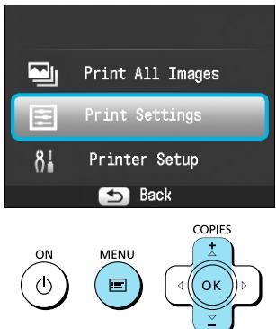 CANON SELPHY CP800 - Installingen opgeven - 2
