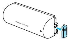 CANON SELPHY CP800 - Retirez le couvercle du logement de la batterie. - 2