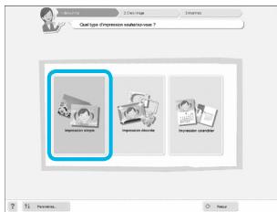 CANON SELPHY CP800 - Affichez le menu d'impression. - 1