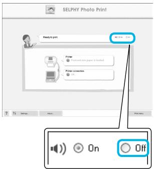 CANON SELPHY CP800 - Turning off Audio Guidance - 1