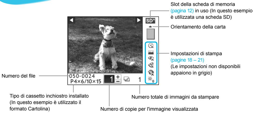 CANON SELPHY CP800 - Informazioni visualizzate sullo schermo - 1