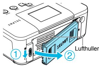 CANON SELPHY CP800 - Isætning af batteriet - 3