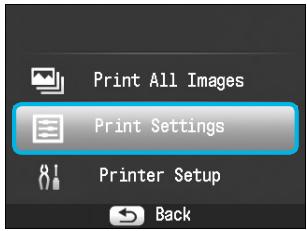 CANON SELPHY CP800 - Göra installninger - 2