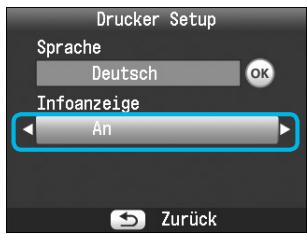 CANON SELPHY CP800 - Zeigen Sie den Einstellungenbildschirm an. - 1