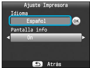 CANON SELPHY CP800 - Acceda a la pantalla de configuración. - 5