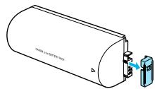 CANON SELPHY CP800 - Rimuovere il coperchio della batteria. - 2