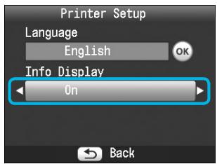 CANON SELPHY CP800 - Display the settings screen. - 1