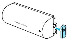 CANON SELPHY CP800 - Remove the battery cover. - 2