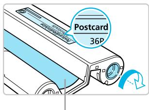 CANON SELPHY CP800 - Förbereda fãrgkassetten - 2