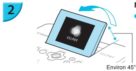 CANON SELPHY CP900 - Mettez l'imprimante SELPHY sous tension. - 1