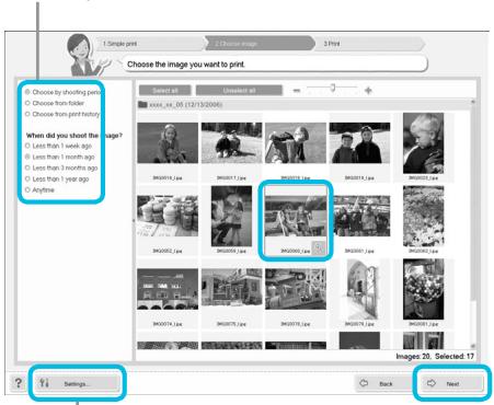 CANON SELPHY CP900 - Select an image. - 1