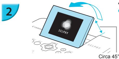 CANON SELPHY CP900 - Accendere la stampante SELPHY. - 1