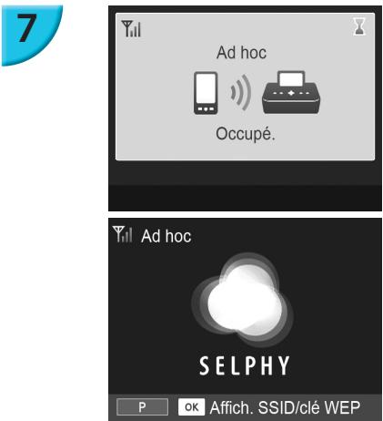 CANON SELPHY CP900 - Connectez le téléphone intelligent au réseau affiché sur l'écran de l'imprimante. - 1