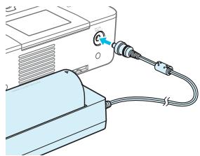 CANON SELPHY CP900 - Använda SELPHY med ett batteri - 1