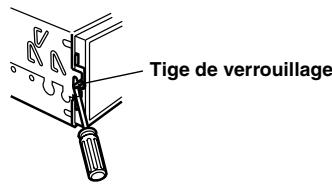 Tige de verrouillage
