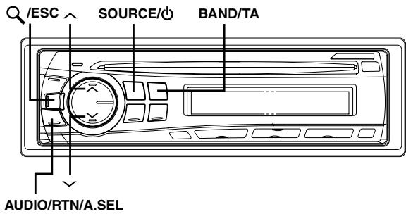 /ESC SOURCE/ BAND/TA AUDIO/RTN/A.SEL