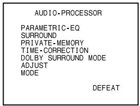 ALPINE DHA-S680P - Modification des réglages "surround" - 1