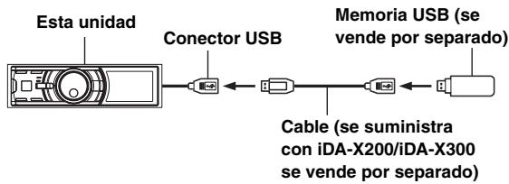 ALPINE IDA-X200 - Conecte la memoria USB - 1