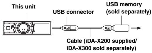 ALPINE IDA-X200 - Remove USB memory - 1