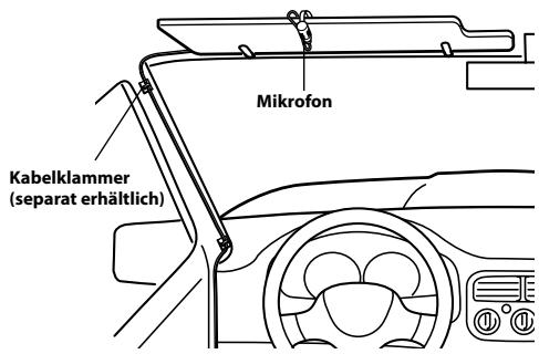 ALPINE ILX-700 - Einbau des Mikrofons - 1