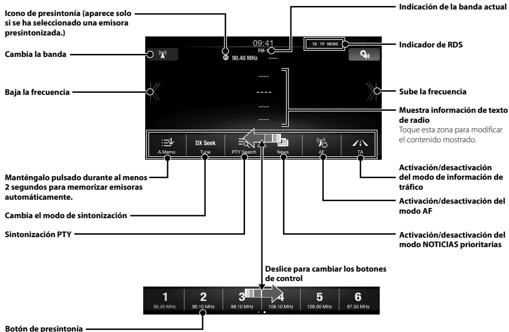 ALPINE ILX-700 - Funcionamente de la radio/RDS - 1