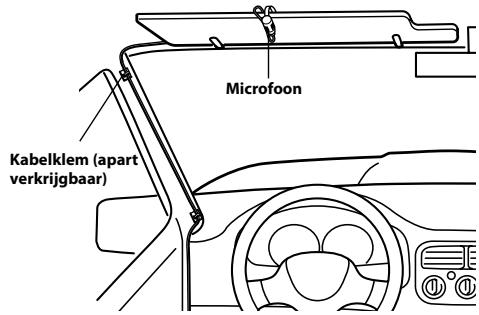 ALPINE ILX-700 - Montage van de Microfoon - 1