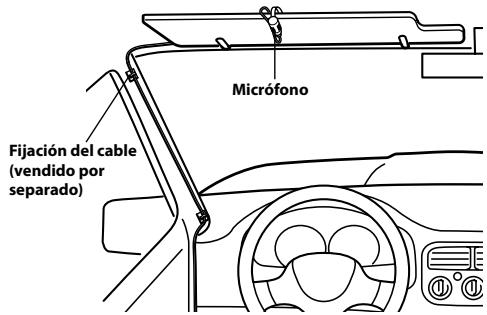 ALPINE ILX-700 - Instalacion del microfono - 1