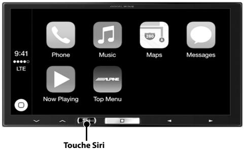 ALPINE ILX-700 - Fonctionnement de l'Apple CarPlay (en option) - 1