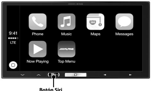 ALPINE ILX-700 - Funcionamente del Apple CarPlay (Optional) - 1