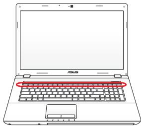 ASUS K756UQ-TY318T - Touches colorées - 1