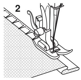 SINGER 1507 - Fonction de la molette de commande de longueur de point pour points zigzag - 6