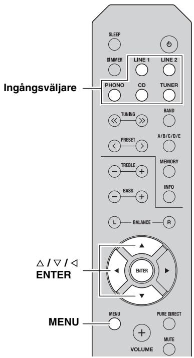 YAMAHA A-S201 - Tryck på SLEEP upprepade gänger für att ställa in hur lang tid det ska ta innan encheten ställs i standbyläge. - 4