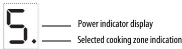 WHIRLPOOL ACM 805/NE - Switching on and adjusting cooking zones - 1