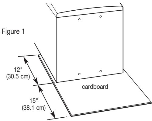 Figure 1 12" (30.5 cm) cardboard 15" (38.1 cm)