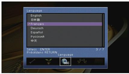 YAMAHA RX-V773 - Language - 1